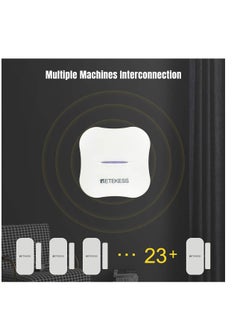 Retekess TH015 RETEKESS door and window alarm device, anti-theft alarm, wireless magnetic sensor for home protection, children’s door opening alarm, works via the TH011 control panel. The system consists of 1 piece TH015 sensor + TH011 control panel, and up to 23 sensors can be added to the system.  - Image 2