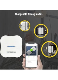 Retekess TH015 RETEKESS door and window alarm device, anti-theft alarm, wireless magnetic sensor for home protection, children’s door opening alarm, works via the TH011 control panel. The system consists of 1 piece TH015 sensor + TH011 control panel, and up to 23 sensors can be added to the system.  - Image 4