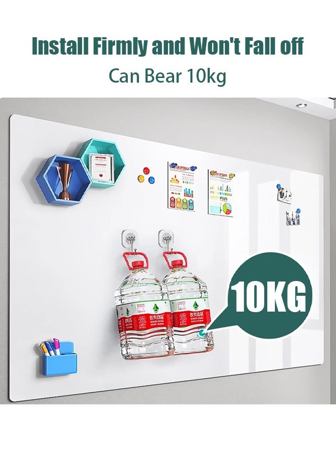 تابيت ورق سبورة بيضاء قابلة للمسح الجاف، سبورة بيضاء مغناطيسية بتقنية جديدة طاردة للأوساخ، سبورة بيضاء للجدار، سبورة بيضاء مغناطيسية قابلة للمسح الجاف لمشاريع "اصنعها بنفسك"، لوحة رسائل تفاعلية عائلية وتعليمية إبداعية، مذكرة مكتبية (120×200 سم) - Image 4