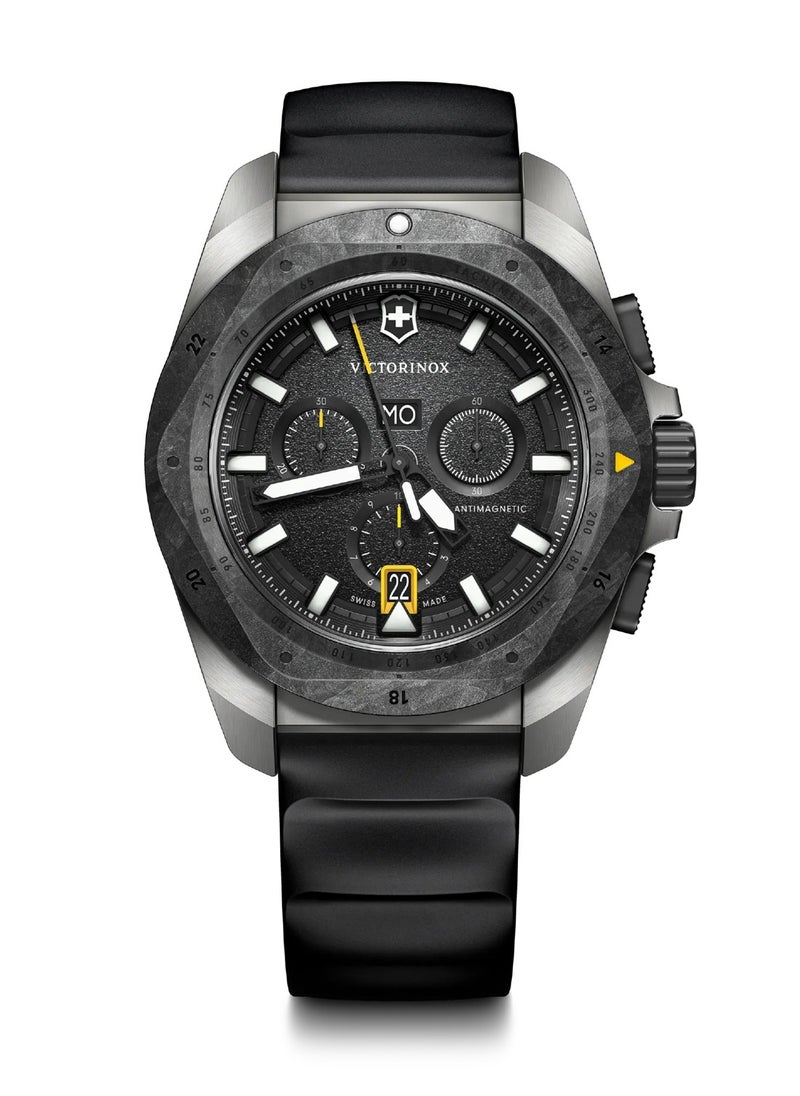 Victorinox Men's I.N.O.X. Chrono Analog Quartz Black Dial Watch 242011 - 43mm  - Image 1