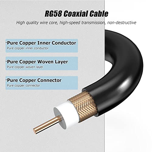 Ancable NMO Antenna Cable, Low Profile NMO Antenna Mount to UHF PL259 Connector with 20 Feet RG58 Low Loss Coax Cable for CB Ham UHF VHF Yaesu Vertex Kenwood Mobile Cellular Trucker - Image 3