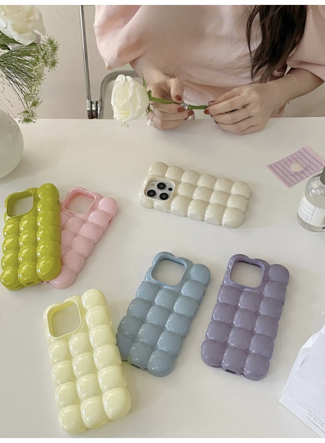 Ins Solid Color Macaroon Egg Phone Case For Apple 15Pro Max IPhone16 13 Women 14-Color:XMR Egg Pink-Applicable Model:15Pro (without Packaging)