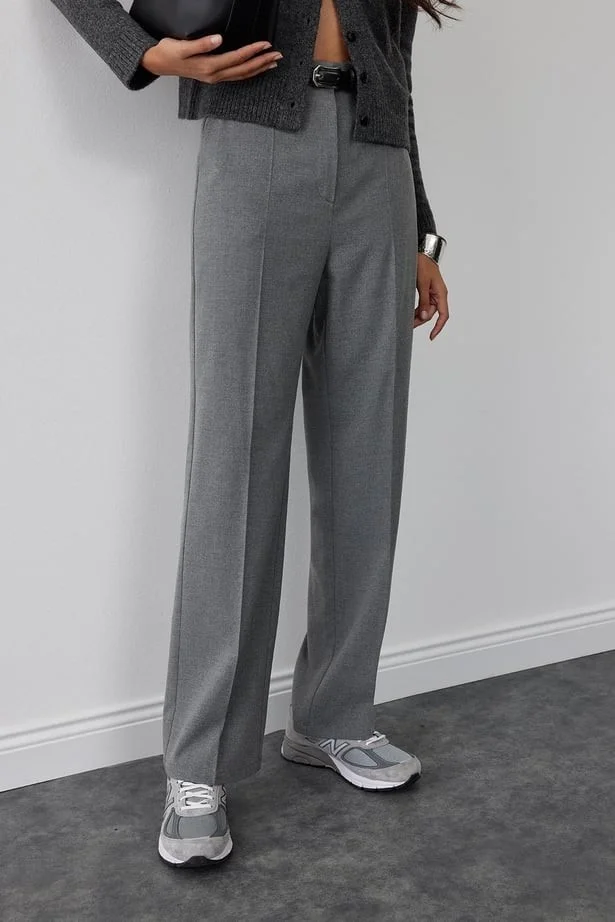 Suud Collection Saud Collection Smoked Everyday Straight Trousers