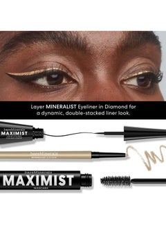 bareMinerals bareMinerals Maximist Liquid Eyeliner, Highly Pigmented Black Waterproof Eyeliner, Smudge-Proof Wear, Flexible Liquid Eyeliner Pen, Talc-Free, Vegan  - Image 5