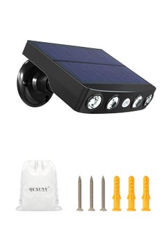 QUXUNV Solar Motion Lights Outdoor, Solar Outdoor Lights Motion Sensor Outdoor Lights of 3 Lighting Modes, High Brightness Wiring Free IP65 Waterproof, for Front Door, Backyard, Garage, Garden, Etc  - Image 1
