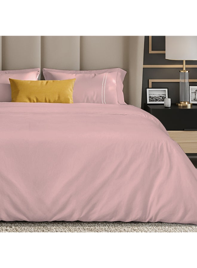 مالبيري ليفينج غطاء لحاف قطن % مقاس كينج  ×  سم لون وردي هادئ - Image 3