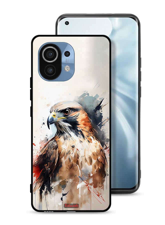 Tolwak Xiaomi Mi 11 Protective Case Cover Eagle Abstract Art - Image 1