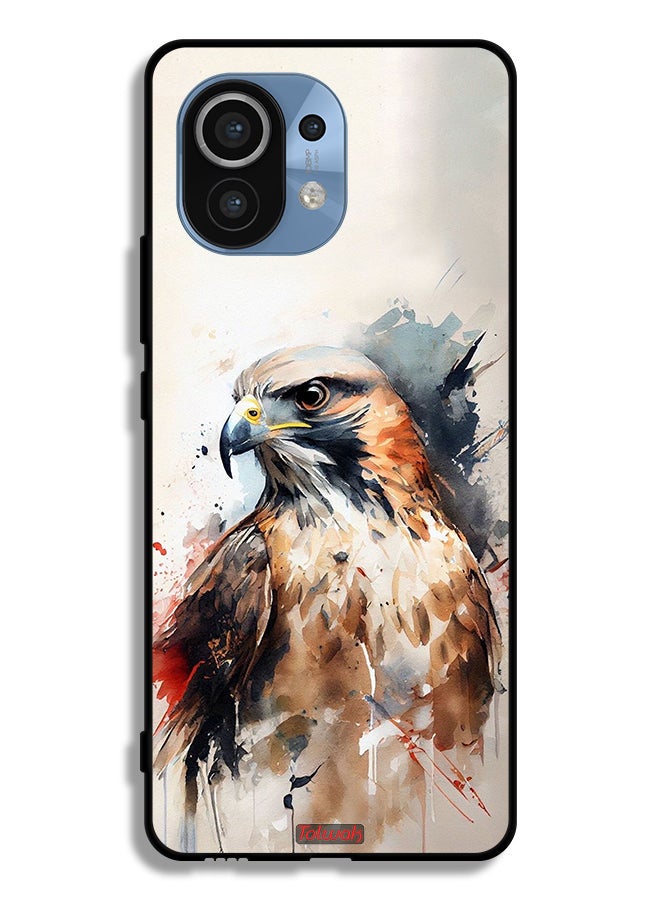 Tolwak Xiaomi Mi 11 Protective Case Cover Eagle Abstract Art - Image 2