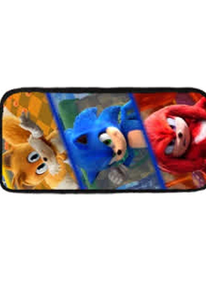 2024 حقيبة مدرسية سونيك جديدة للطلاب ذات سعة كبيرة سونيك 2 حقيبة قلم أنيمي,6-مجموعة من ثلاث قطع-سونيك - Image 2