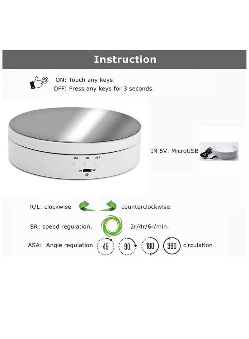 Photography Props 360 Degree Motorized Turntable Show Case (Mirror Style) - Image 3