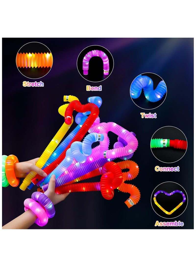 مصابيح LED مضيئة من UrChoice، عصي توهج، قلادة متوهجة وأساور لتزيين الحفلات، ألعاب سحب وتمتد للأطفال في حفلات الهالوين وعيد الميلاد... - Image 5