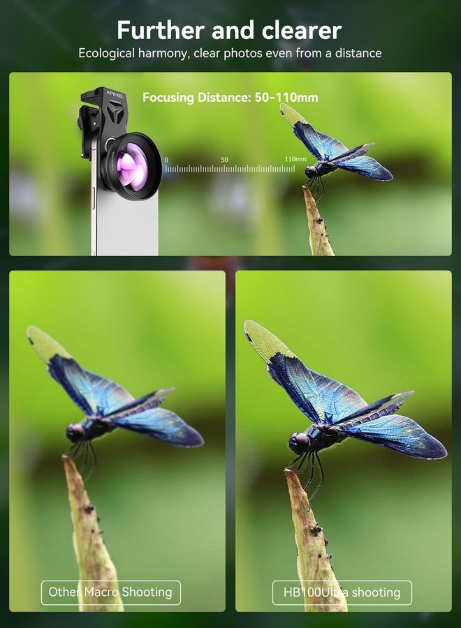 MIAO LAB 100 Ultra Macro Lens + 52mm CPL Filter & Star Filter - Macro Lens for iPhone, Android Phone | Professional Macro Photography of Flowers, Iinsects, Jewelry, Food Details and Small Objects - Image 3