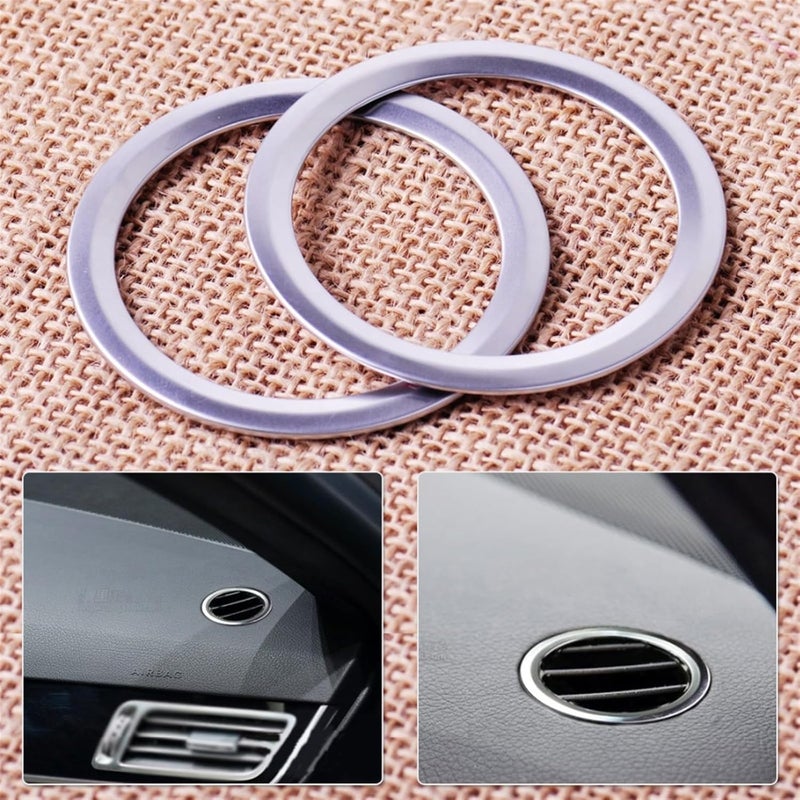 Wivplex Chrome AC Vent Trim Cover Rings for Mercedes-Benz - Image 5