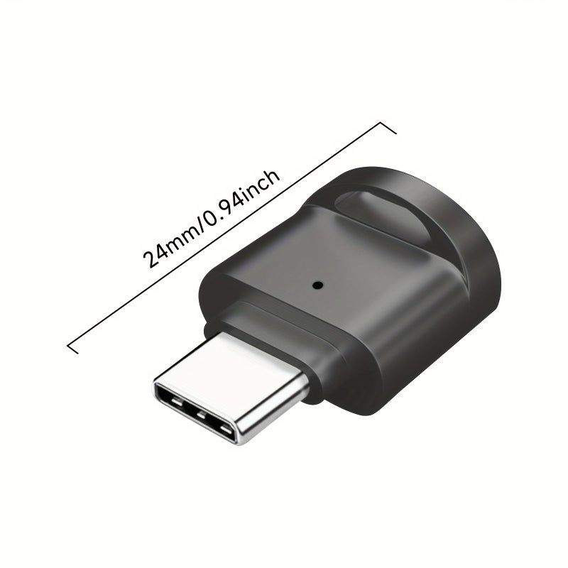 قارئ بطاقات صغير مدمج من نوع USB 3.0 Type C فضي لبطاقات SD وMicro SD - Image 2
