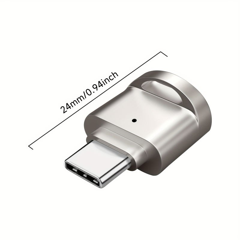 قارئ بطاقات صغير مدمج من نوع USB 3.0 Type C فضي لبطاقات SD وMicro SD - Image 3