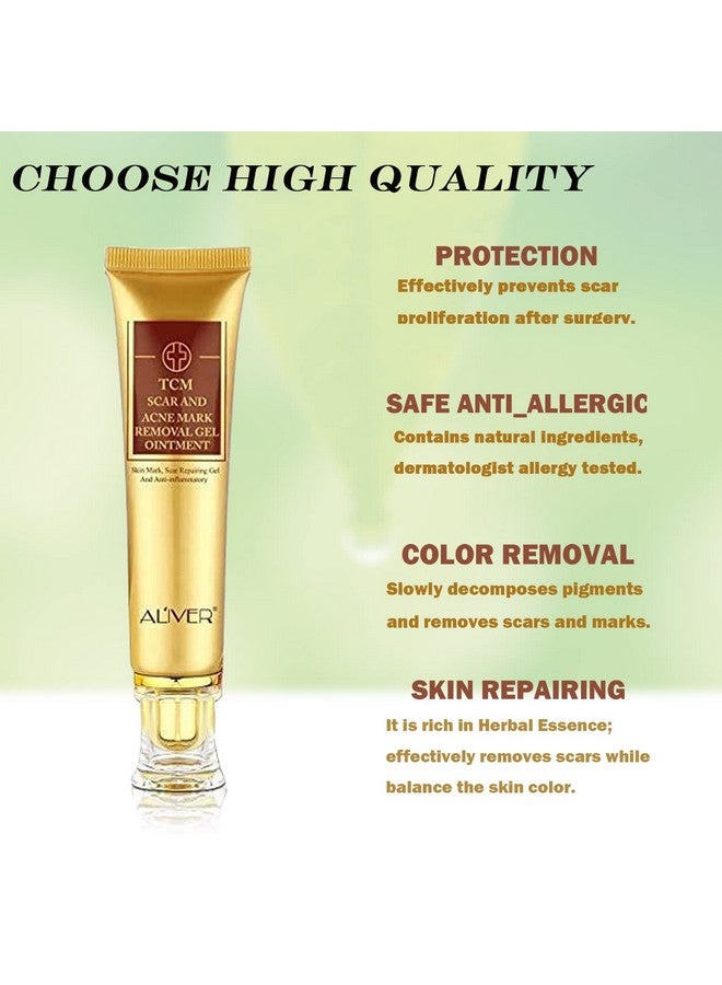 ALIVER 3 Pack Scar Removal Creamtcm Scar Cream For Surgical Scars Acne Skin Care Cream Acne Treatment Cream For Scars Burns Stretch Marks Acne Spots  - Image 3