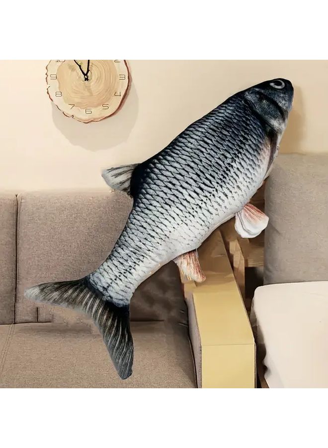 Large Realistic Nemo Like Fish Plush 40cm Super Soft Stuffed Animal Grass Carp - Image 1