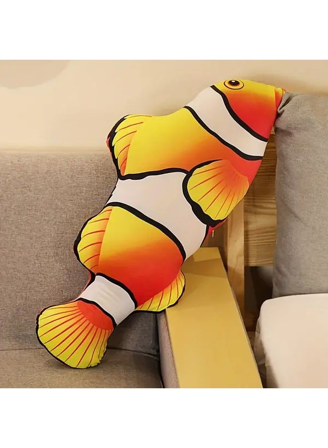 Large Realistic Nemo Like Fish Plush 40cm Super Soft Stuffed Animal Grass Carp - Image 5