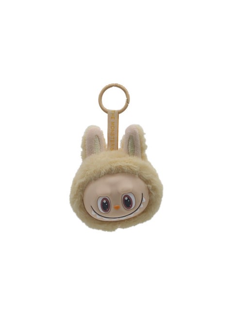 Generation Vinyl Plush Head Type Small Pendant Second Generation Cloth Key Chain Ugly Cute Doll Doll Batch-Specifications:Creamy Yellow (please Take Multiples Of 12)-Color:Height 10.5*8cm (54g)