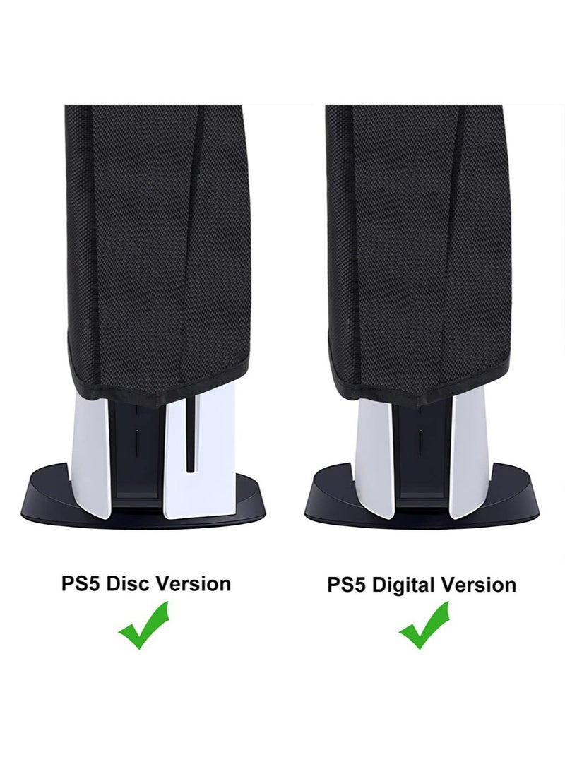 Digital Edition Face Plates Cover Skins Shell Panels for PS5 Console, Playstation 5 Accessories Faceplate Protective Shell Replacement Plate Dustproof Anti-Scratch (Digital Black)