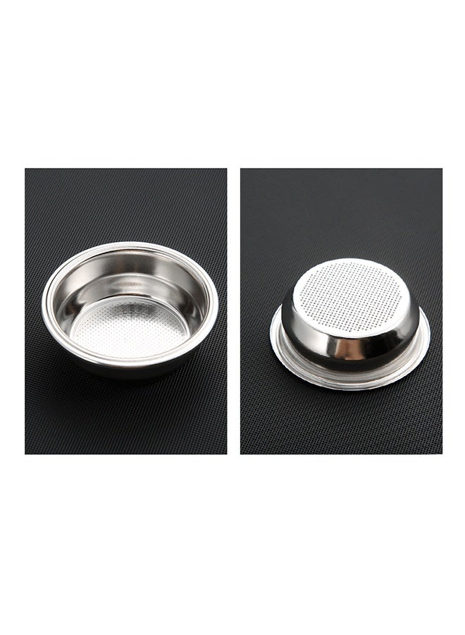 Coffee Espresso Filter Basket 51mm Stainless Steel Double Cup Powder Bowl Reusable  non-pressurized Porous 51MM - Image 2