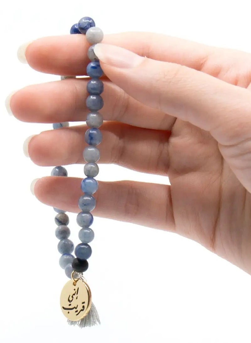 أم أم أيه من معدن الإنسان سبحة من خرز الأفنتورين - Image 5