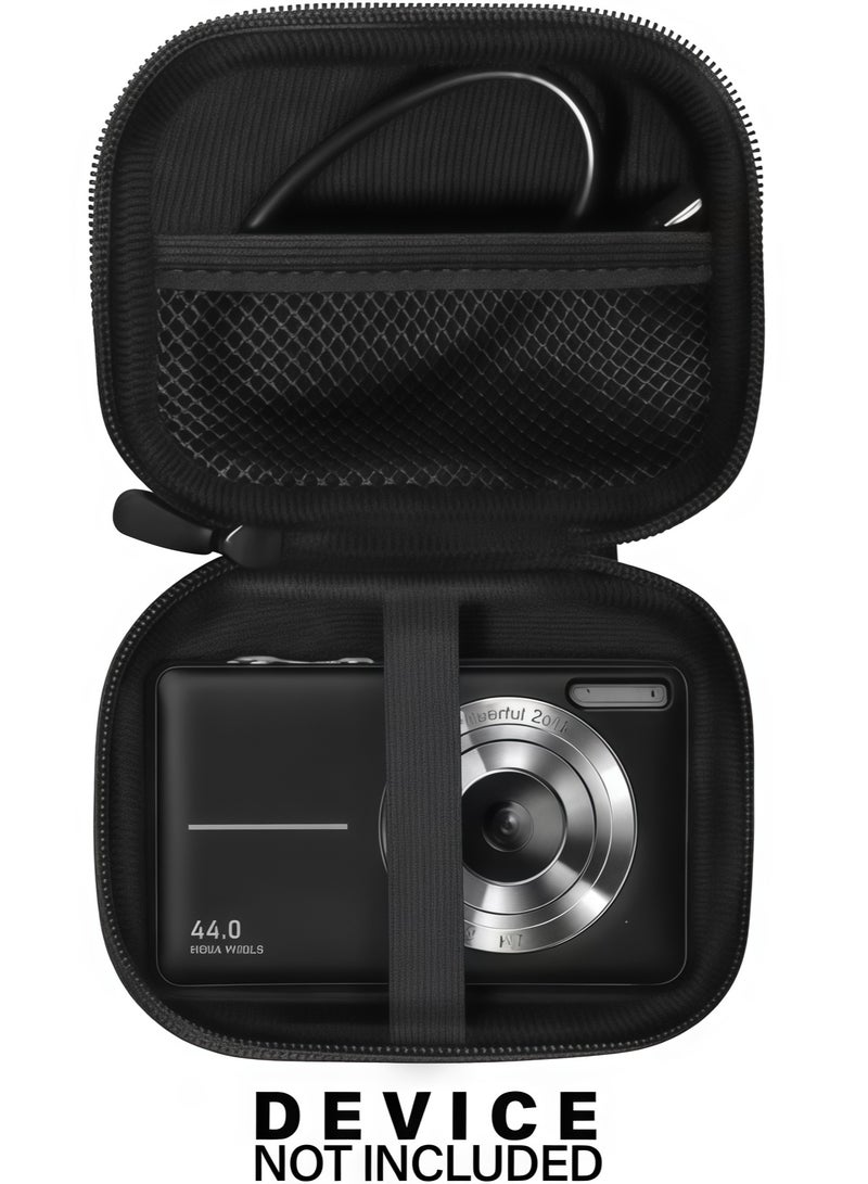 Blink CCD digital camera bag, can store SD card, spare battery, etc., suitable for CCD digital camera, travel portable cute small camera bag (black) - Image 2