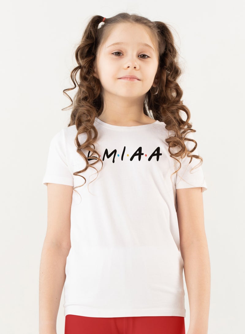 Fashion World Cotton T-shirt Printed with High-quality Friends by name LMIAA - Image 1