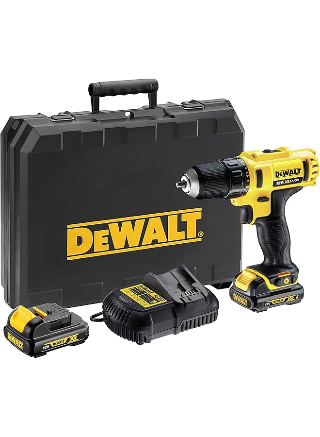 DEWALT 12V 10Mm Subcompact Drill Driver With Soft Bag Yellow Black Dcd710C2P B5 - Image 1