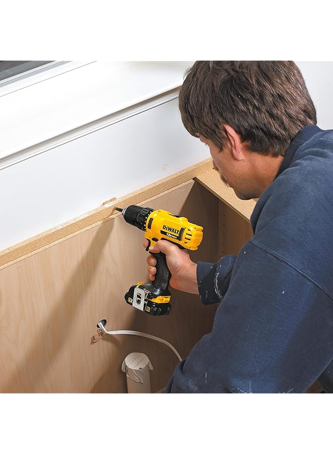 DEWALT 12V 10Mm Subcompact Drill Driver With Soft Bag Yellow Black Dcd710C2P B5 - Image 5