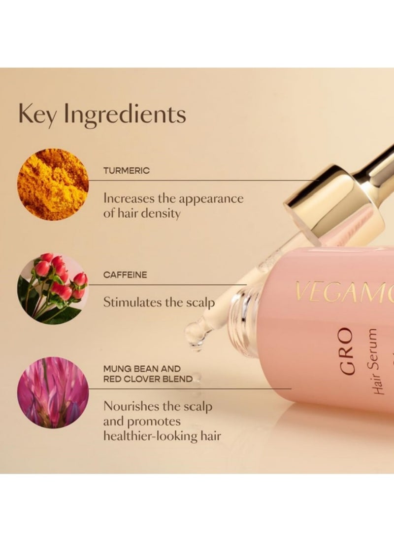 VEGAMOUR - GRO Hair Serum for Thicker, Longer, and Healthier Hair – Vegan Hair Growth Serum for Thinning Hair, Hair Loss, and Promoting Hair Strength and Vitality - Image 1
