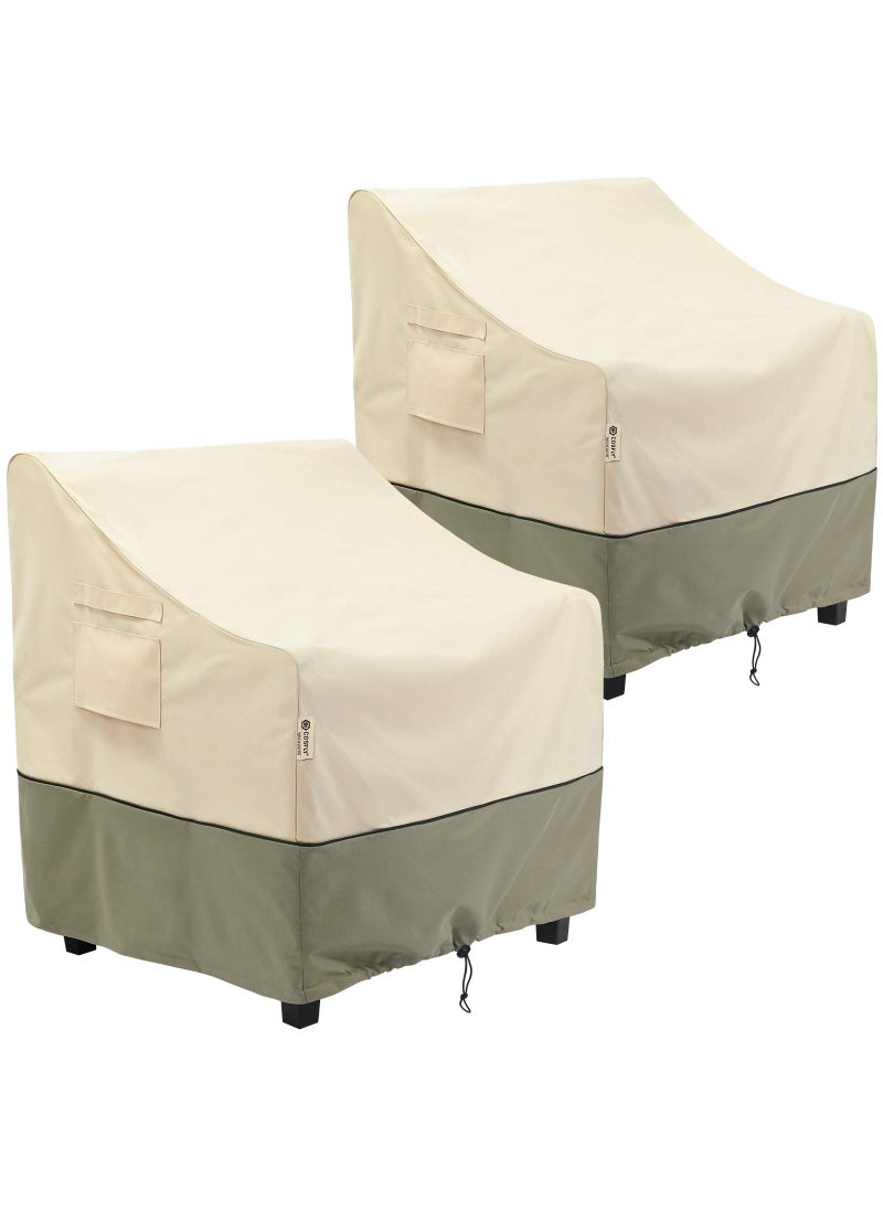 COSFLY COSFLY Outdoor Furniture Patio Chair Covers Waterproof Clearance Lounge Deep Seat Cover Lawn Furnitures Covers Fits up to 35W x 38D x 31H inches2 Pack 