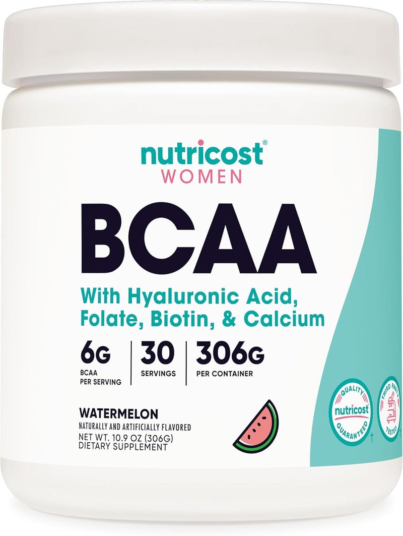 Nutricost BCAA for Women Watermelon 30 Servings  Formulated Specifically for Women  NonGMO and GlutenFree - Image 1