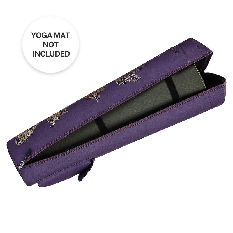 Gonex Yoga Mat Bag, Yoga Mat Carrier Full-Zip Exercise Yoga Mat Carry Bag for Women Men with 2 Multi-Functional Storage Cargo Pockets Extra Wide Adjustable Shoulder Strap - Image 5