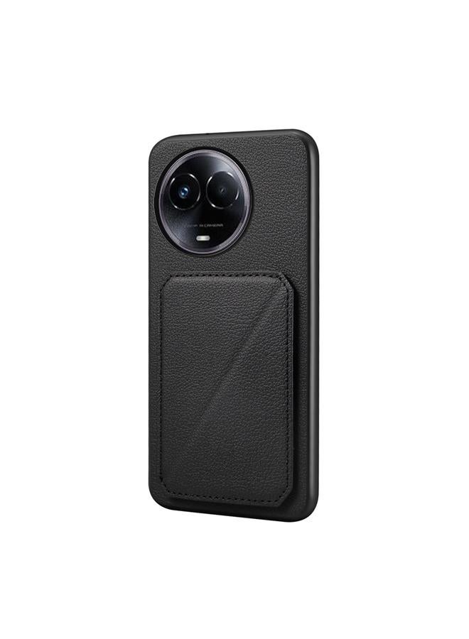 S-TOP Case For Realme 11 5G Global / 11x / Narzo 60x D04 Calf Texture Dual Card Slot Holder Phone Case - Image 1