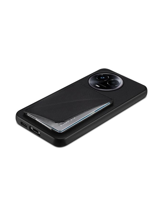 S-TOP Case For Realme 11 5G Global / 11x / Narzo 60x D04 Calf Texture Dual Card Slot Holder Phone Case - Image 5