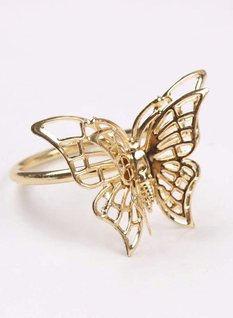 Y&D Napkin Rings 4PCS Butterfly Style and Gifts Invitations Party Festival Dinning Table Decor Bridal Shower Banquet  - Image 2