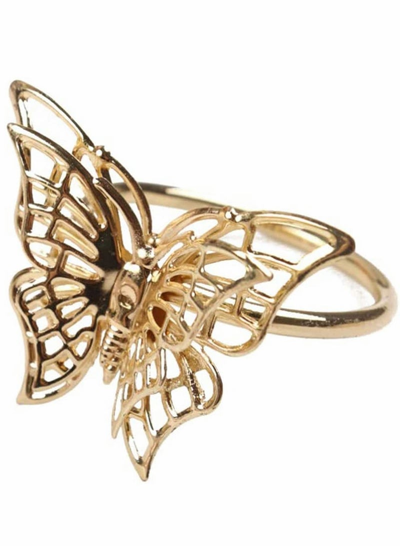 Y&D Napkin Rings 4PCS Butterfly Style and Gifts Invitations Party Festival Dinning Table Decor Bridal Shower Banquet  - Image 3