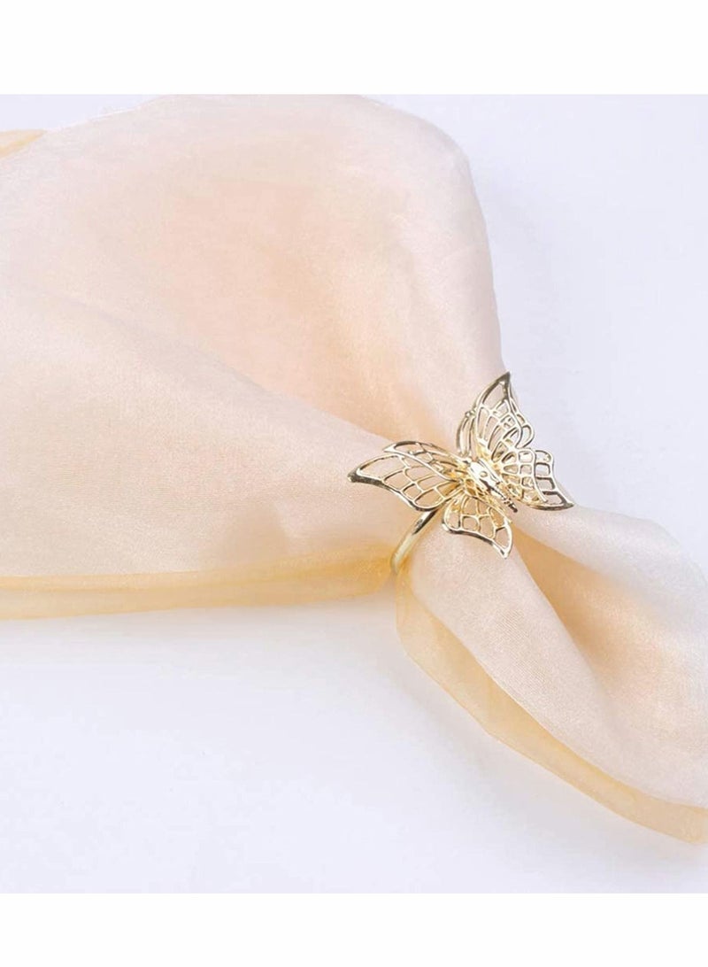 Y&D Napkin Rings 4PCS Butterfly Style and Gifts Invitations Party Festival Dinning Table Decor Bridal Shower Banquet  - Image 5