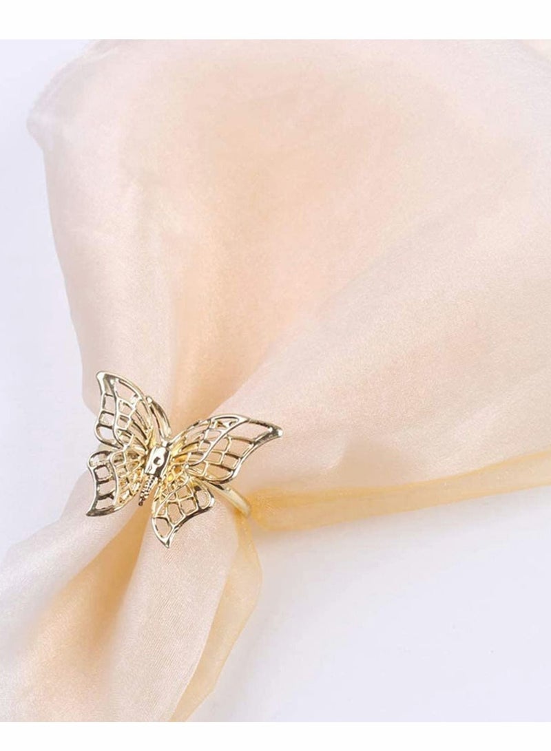 Y&D Napkin Rings 4PCS Butterfly Style and Gifts Invitations Party Festival Dinning Table Decor Bridal Shower Banquet  - Image 4