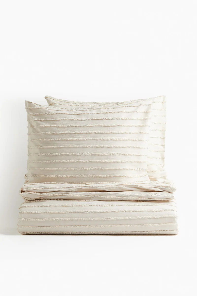 اتش اند ام طقم غطاء لحاف مزدوجكينج مبطن