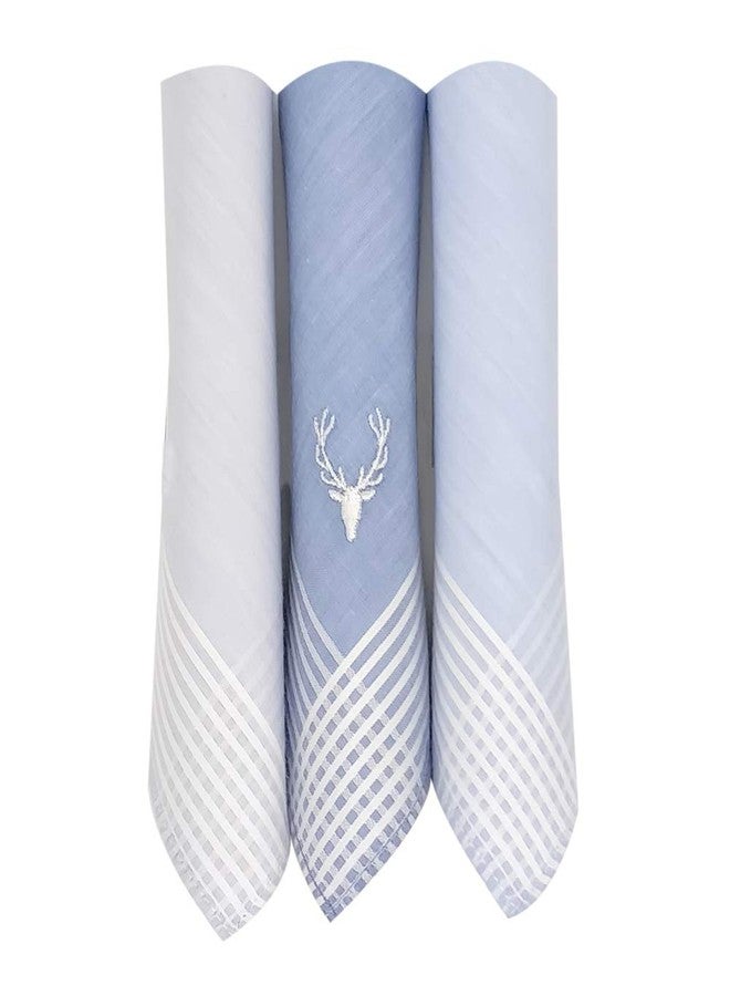 Allen Solly مناديل قطنية ملونة باهتة للرجال من ألين سولي - عبوة من 3 - Image 1