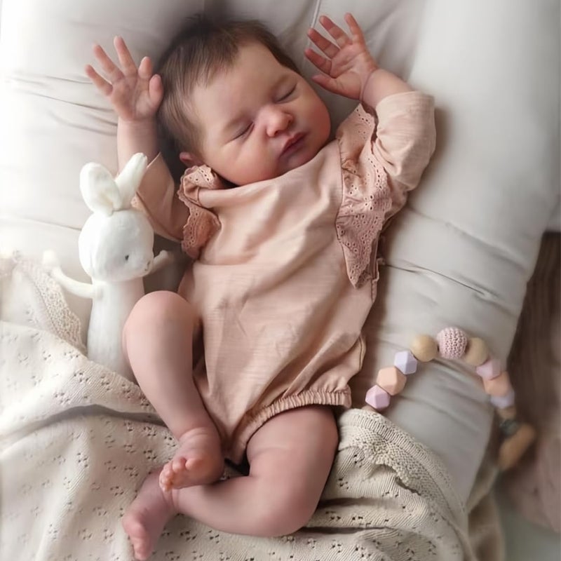 OYESY Lifelike RebornBaby Dolls 19 Inch Realistic Baby Dolls Sleeping Real Life Newborn Baby Dolls That Look Real Realistic Toddler Doll Soft Vinyl Body - Image 3