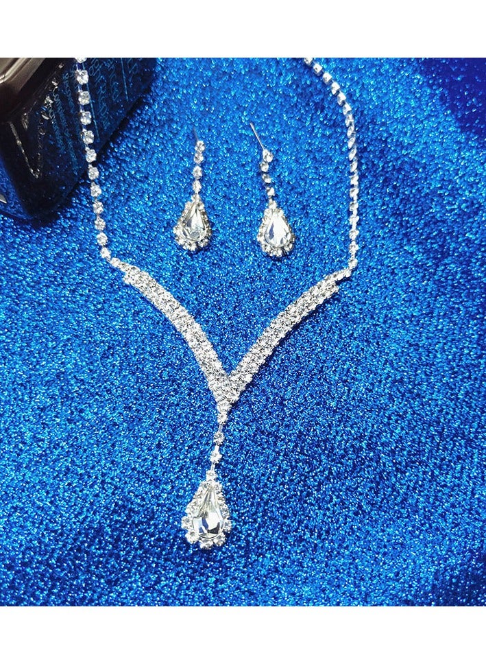 طقم مجوهرات فضية - Image 1