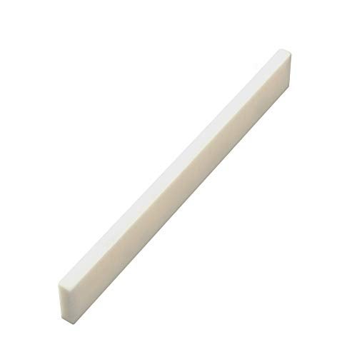 SAPHUE Set of 3 pcs Blank Bone Saddle and 3 pcs Bone Nut Blank for Accoustic Classical Guitar - Image 4