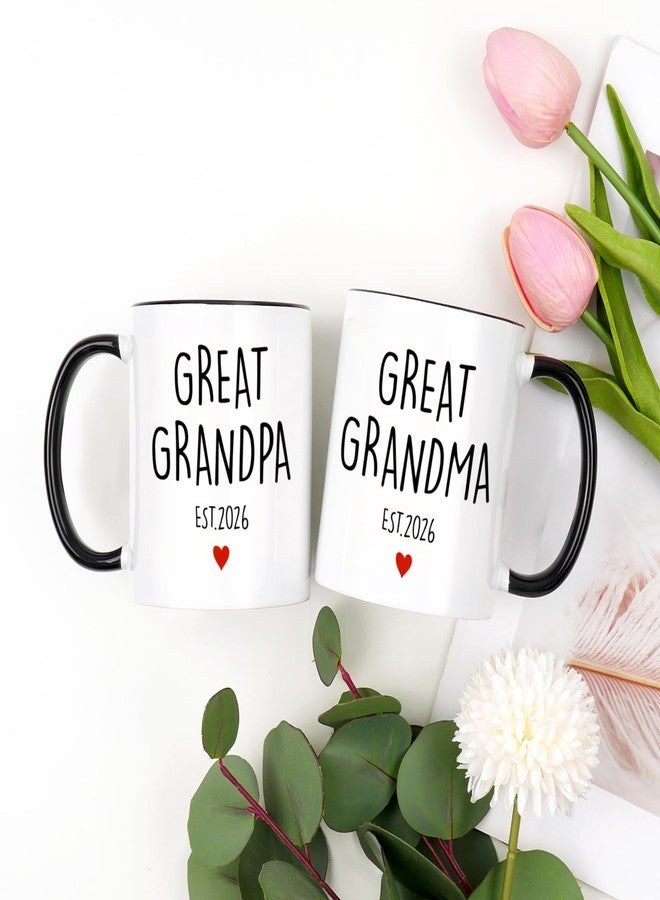 Maustic Great Grandparents Gifts, Great Grandpa Grandma Est 2026 Mugs, Christmas Gift for Grandma Grandpa, Pregnancy Announcement for Grandparents, Gift for New Grandparent, 11 Oz - Image 5