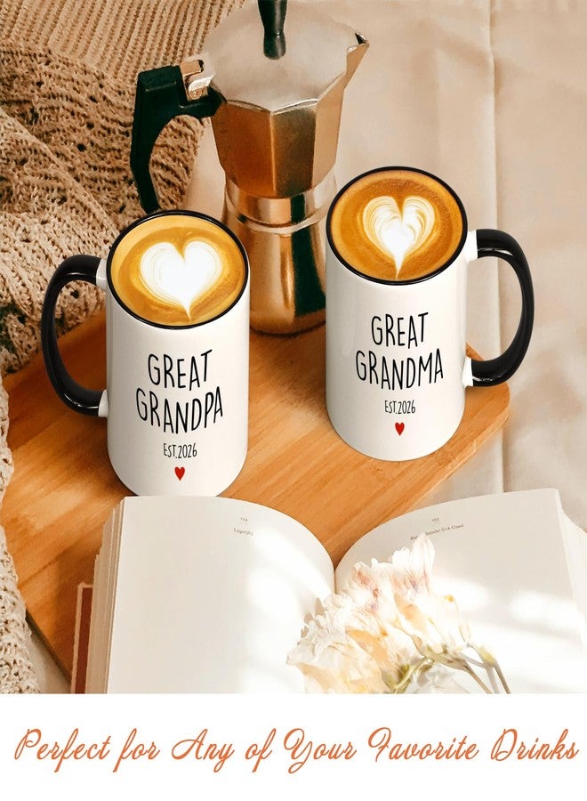 Maustic Great Grandparents Gifts, Great Grandpa Grandma Est 2026 Mugs, Christmas Gift for Grandma Grandpa, Pregnancy Announcement for Grandparents, Gift for New Grandparent, 11 Oz - Image 4