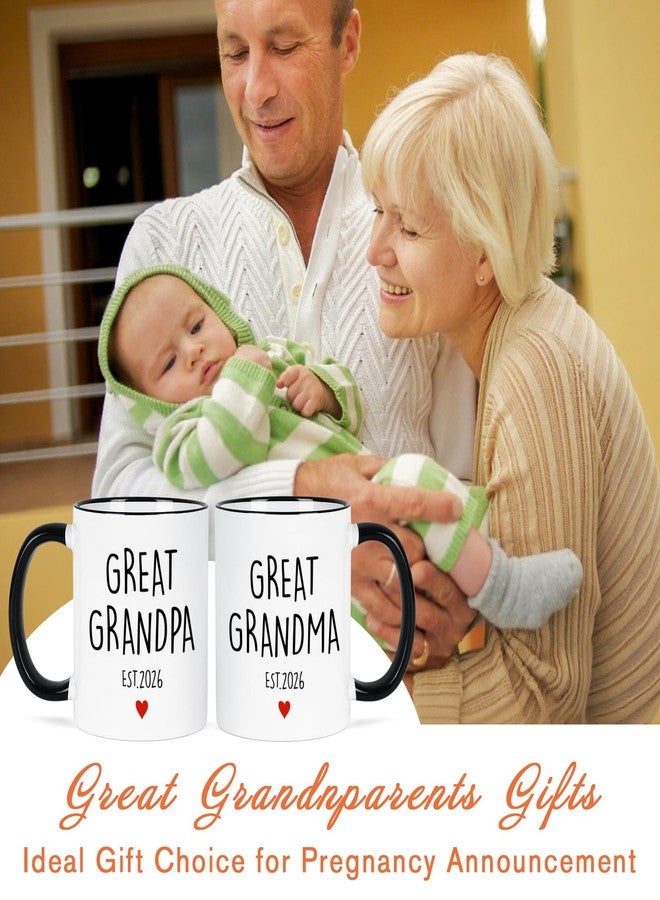 Maustic Great Grandparents Gifts, Great Grandpa Grandma Est 2026 Mugs, Christmas Gift for Grandma Grandpa, Pregnancy Announcement for Grandparents, Gift for New Grandparent, 11 Oz - Image 3