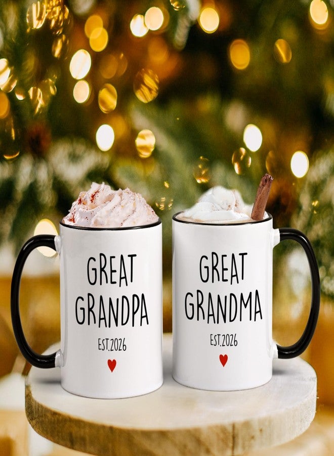 Maustic Great Grandparents Gifts, Great Grandpa Grandma Est 2026 Mugs, Christmas Gift for Grandma Grandpa, Pregnancy Announcement for Grandparents, Gift for New Grandparent, 11 Oz - Image 2