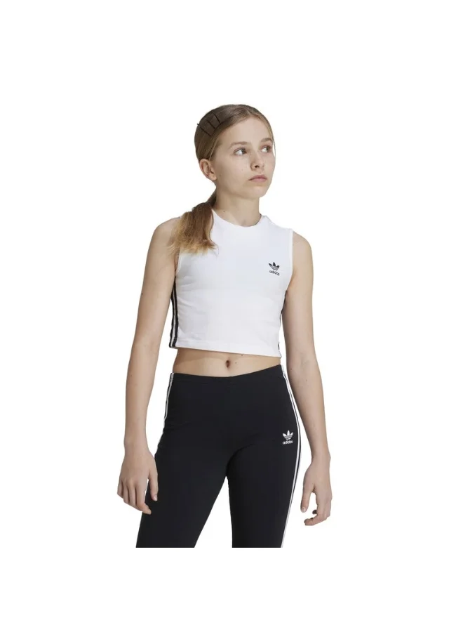 adidas Originals CROP TANK TOP White Originals Kids TOPS